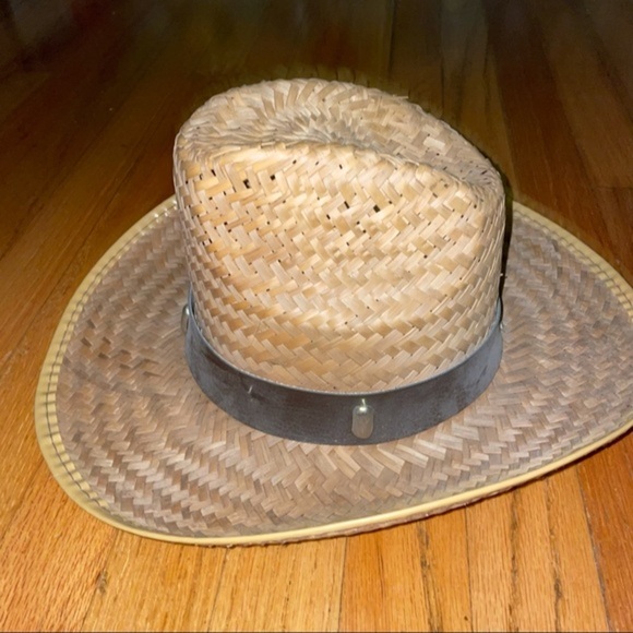 Natural straw western hat - Picture 4 of 8